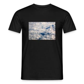 Formations nuageuses et Alpes près de la Zugspitze - T-shirt homme - noir - Devant - AI Model Male 178 light (178cm)