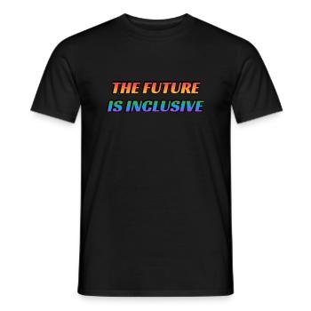The Future Is Inclusive - Men's T-Shirt - black - Front - AI Model Male 178 light (178cm)