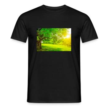 1418 - T-shirt homme - noir - Devant - AI Model Male 178 light (178cm)