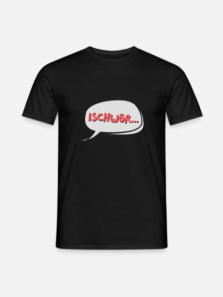 ischwör! - Männer T-Shirt - Schwarz