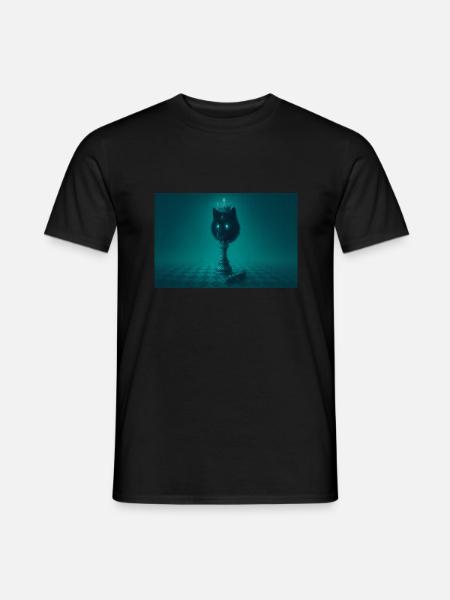 Wolf king - Männer T-Shirt - Schwarz
