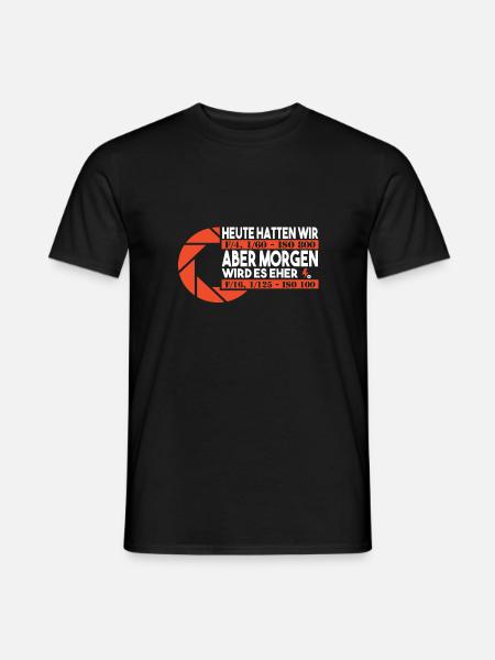 Fotografie Wetter - Männer T-Shirt - Schwarz