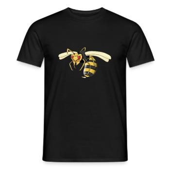 guêpe - T-shirt homme - noir - Devant - AI Model Male 178 light (178cm)
