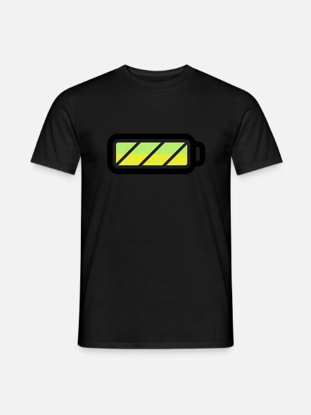 battery - Men's T-Shirt - black