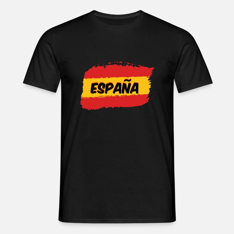 Spanische Flagge - Männer T-Shirt - Schwarz