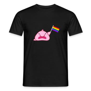 Drapeau arc-en-ciel - T-shirt homme - noir - Devant - AI Model Male 178 light (178cm)
