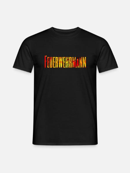 Firefighter - Profession - Fire Brigade - Men's T-Shirt - black