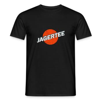 Jagerte Cocktail Vintage Lettrage Logo Retro - T-shirt homme - noir - Devant - AI Model Male 178 light (178cm)