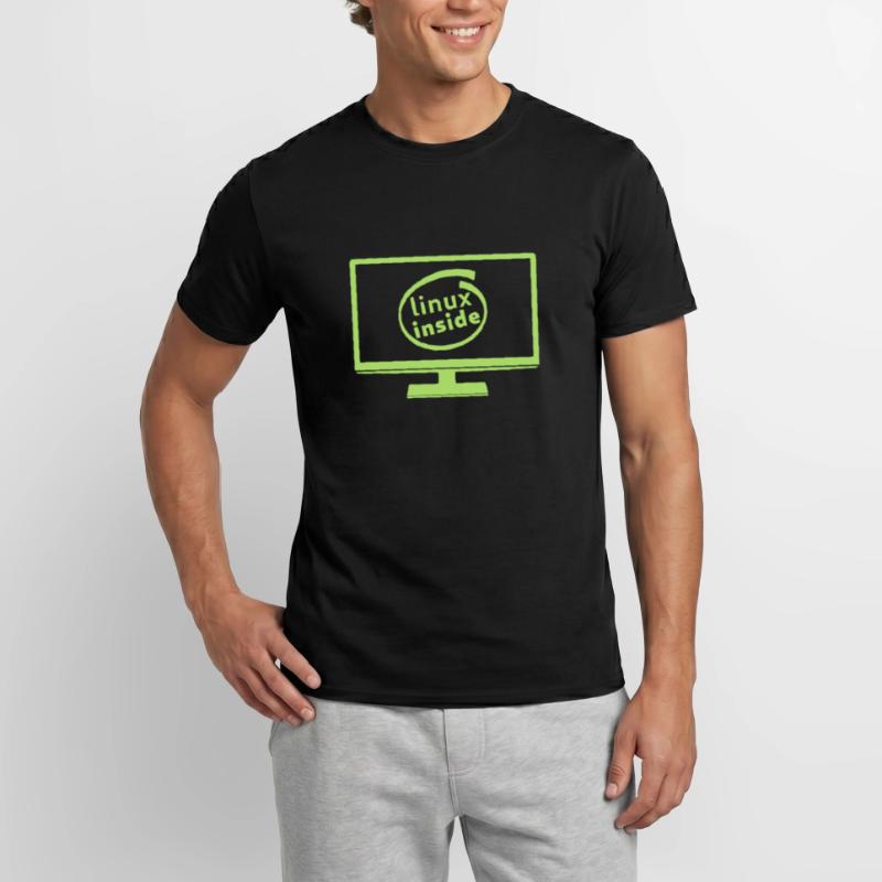 LINUX TUX PROGRAMMER GINT VINTAGE PENGUIN T-shirt homme