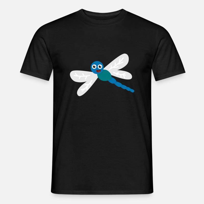 Libelle - Männer T-Shirt - Schwarz