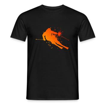 Skieur acrobatique Skieurs Skieurs - T-shirt homme - noir - Devant - AI Model Male 178 light (178cm)