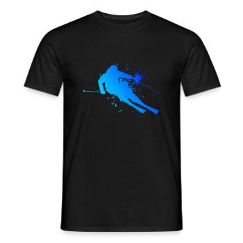 Skifahrer Freestyle Skifahrer Wintersport - Männer T-Shirt - Schwarz - Vorne - AI Model Male 178 light (178cm)