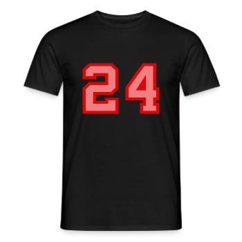 Cool Retro Retrostyle Numéro de maillot numéro de dos - T-shirt homme - noir - Devant - AI Model Male 178 light (178cm)