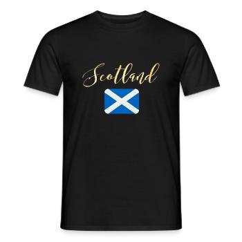 scotland flag highland - Men's T-Shirt - black - Front - AI Model Male 178 light (178cm)