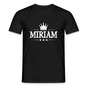 Miriam - Men's T-Shirt - black - Front - AI Model Male 178 light (178cm)