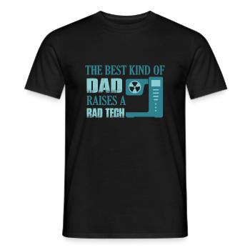 The Best Kind Of Dad Raises A Rad Tech Radiology R - Männer T-Shirt - Schwarz - Vorne - AI Model Male 178 light (178cm)
