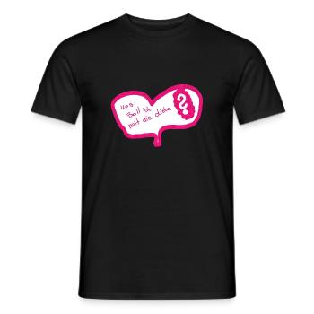 Was soll ich mit liebe von Iza Fabian Shirt Shop - Männer T-Shirt - Schwarz - Vorne - AI Model Male 178 light (178cm)