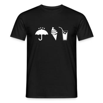Marathon Triathlon Running Jogging Biking Cycling - Men's T-Shirt - black - Front - AI Model Male 178 light (178cm)