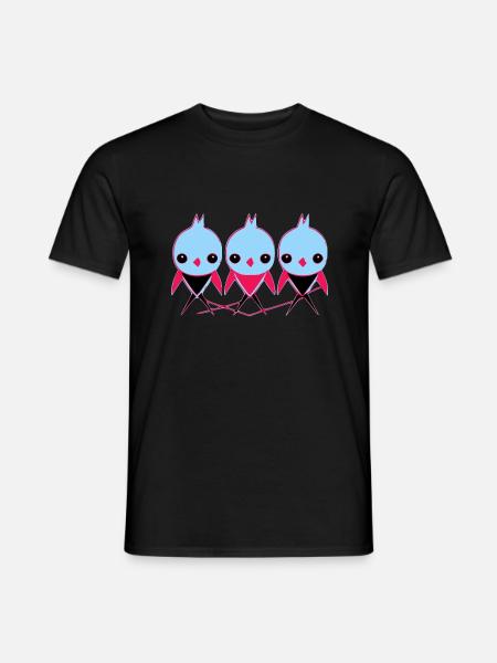 3 small birds - Men's T-Shirt - black
