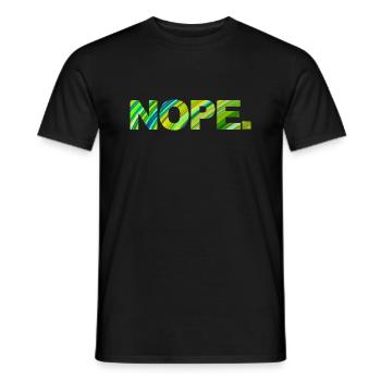 NOPE - ne soyez pas un béni-oui-oui! - T-shirt homme - noir - Devant - AI Model Male 178 light (178cm)