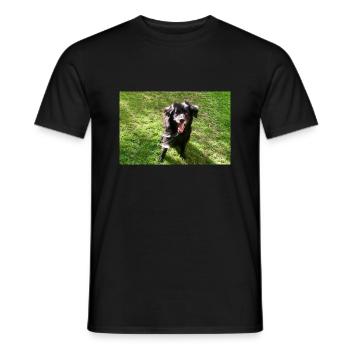 Hund Dog Samy - Men's T-Shirt - black - Front - AI Model Male 178 light (178cm)