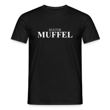 Kultur Muffel Spruch Typografie Geschenk - Männer T-Shirt - Schwarz - Vorne - AI Model Male 178 light (178cm)