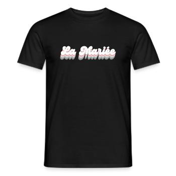 Die Retro-Braut - passendes T-Shirt - Männer T-Shirt - Schwarz - Vorne - AI Model Male 178 light (178cm)