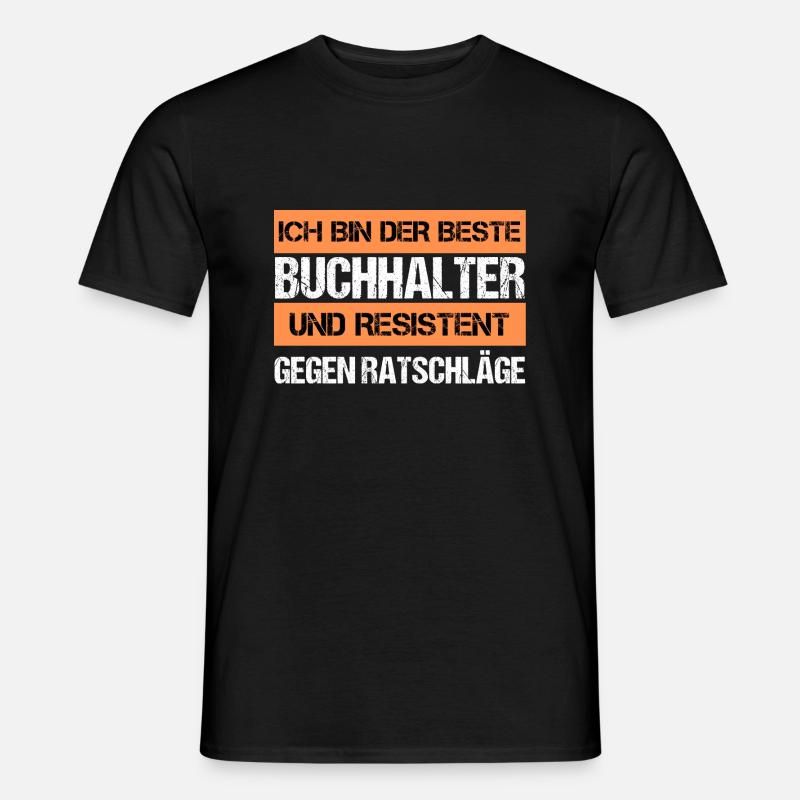 Resistenter Buchhalter - Männer T-Shirt - Schwarz