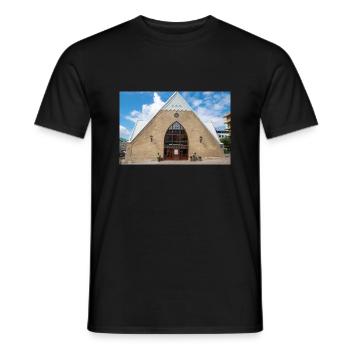 Feskekörka Fischmarkt Göteborg Stadt (Göteborg) - Männer T-Shirt - Schwarz - Vorne - AI Model Male 178 light (178cm)