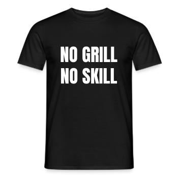 Pas de grill, pas de compétence - T-shirt homme - noir - Devant - AI Model Male 178 light (178cm)