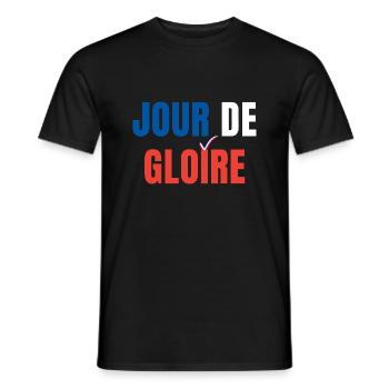 JOUR DE GLOIRE FRANCE SPORT - T-shirt homme - noir - Devant - AI Model Male 178 light (178cm)