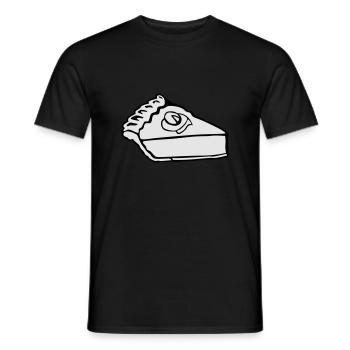 Slice of pumpkin pie - Men's T-Shirt - black - Front - AI Model Male 178 light (178cm)