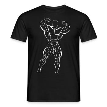 Bodybuilders de physique - T-shirt homme - noir - Devant - AI Model Male 178 light (178cm)