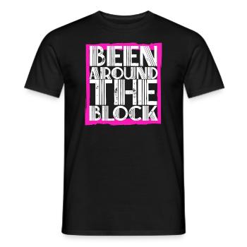 Been around the block Spruch lustig Geschenk Fun - Männer T-Shirt - Schwarz - Vorne - AI Model Male 178 light (178cm)
