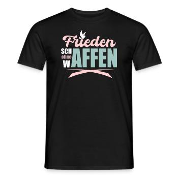 Frieden schaffen ohne Affen! - Männer T-Shirt - Schwarz - Vorne - AI Model Male 178 light (178cm)