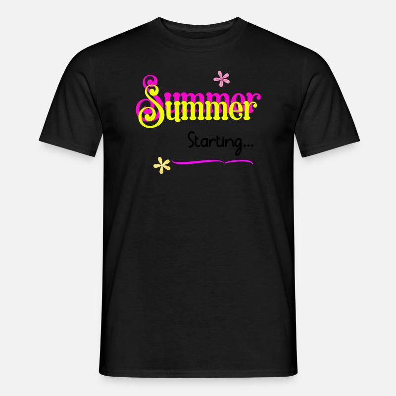 Sommer-Start-Design - Männer T-Shirt - Schwarz