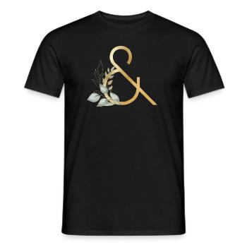 Eukalyptus & personalisierbar - Männer T-Shirt - Schwarz - Vorne - AI Model Male 178 light (178cm)