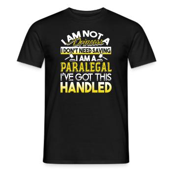 Paralegal Paralegal Got This Handled - Men's T-Shirt - black - Front - AI Model Male 178 light (178cm)