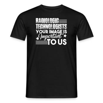 Radiologic Technologist Rad Tech Important - Men's T-Shirt - black - Front - AI Model Male 178 light (178cm)