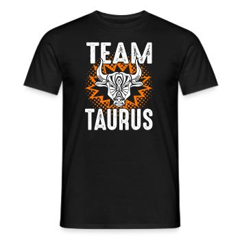 Taurus Team Taurus Sign Of Zodiac - Men's T-Shirt - black - Front - AI Model Male 178 light (178cm)