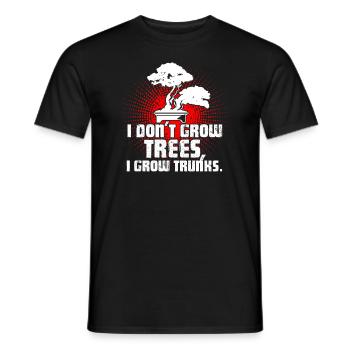 Bonsai Bonsai I Don't Grow Trees I Grow Trunks - Men's T-Shirt - black - Front - AI Model Male 178 light (178cm)