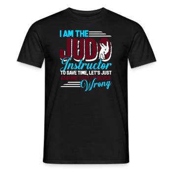 Judo I Am The Judo Instructor - Men's T-Shirt - black - Front - AI Model Male 178 light (178cm)