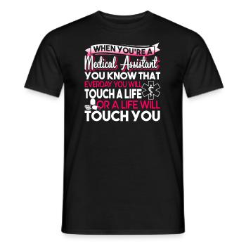 Medical Assistant When You're A Medical Assistant - Men's T-Shirt - black - Front - AI Model Male 178 light (178cm)