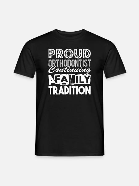 Orthodontist Proud Orthodontist - Men's T-Shirt - black