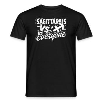Sagittarius Sagittarius Vs Everyone Sign Of Zodiac - Men's T-Shirt - black - Front - AI Model Male 178 light (178cm)