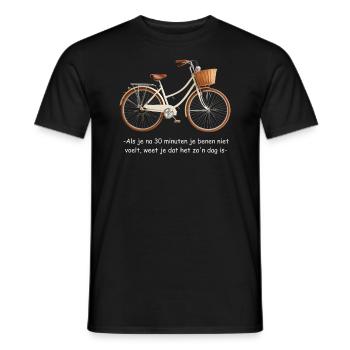 De belles journées sur le vélo - T-shirt homme - noir - Devant - AI Model Male 178 light (178cm)