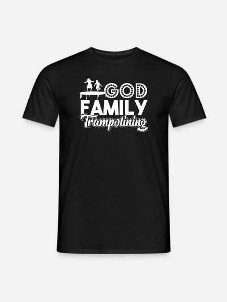 Trampolining God Family Trampolining - Men's T-Shirt - black