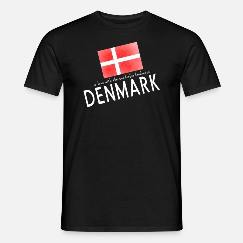Dänemark Danmark - Männer T-Shirt - Schwarz