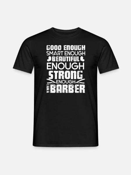 Barber Strong Beautiful Barber - Men's T-Shirt - black