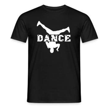 Breakdance I Love Breakdance - Men's T-Shirt - black - Front - AI Model Male 178 light (178cm)